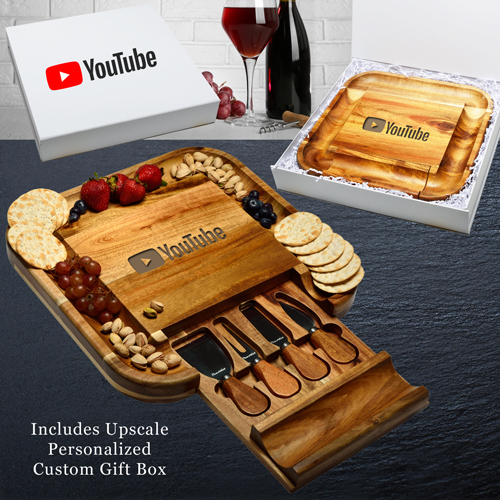 Acacia Malvern Cheese Board Gift Box Set